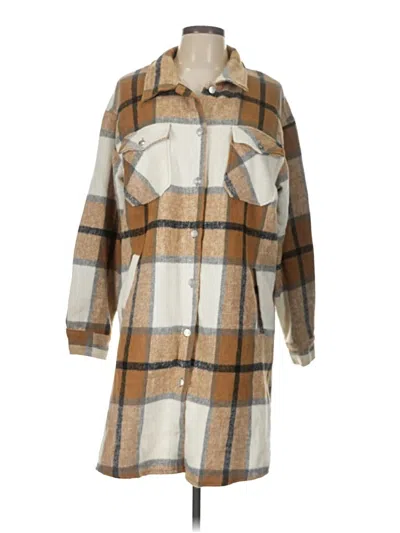 Pre-owned Unbranded Coat In Tan
