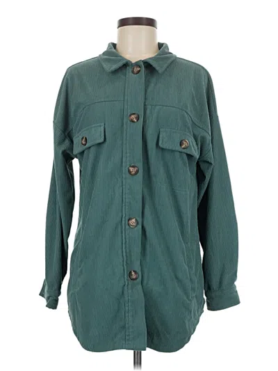 Pre-owned Unbranded Coat In Teal