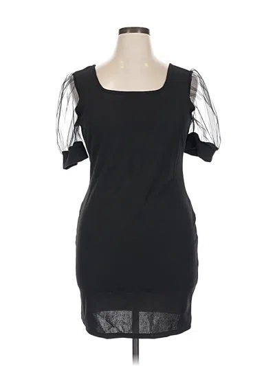 Pre-owned Unbranded Cocktail Dress In Black