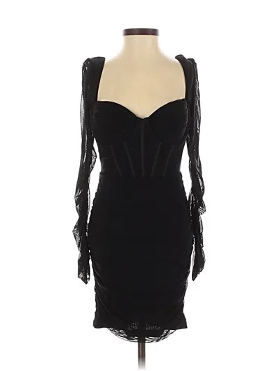 Pre-owned Unbranded Cocktail Dress In Black