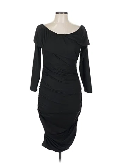 Pre-owned Unbranded Cocktail Dress In Black