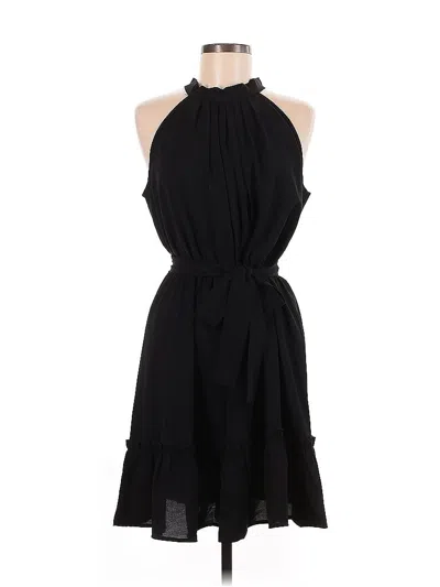 Pre-owned Unbranded Cocktail Dress In Black