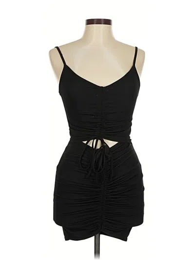 Pre-owned Unbranded Cocktail Dress In Black