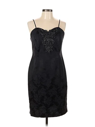 Pre-owned Unbranded Cocktail Dress In Black