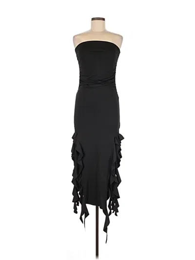 Pre-owned Unbranded Cocktail Dress In Black