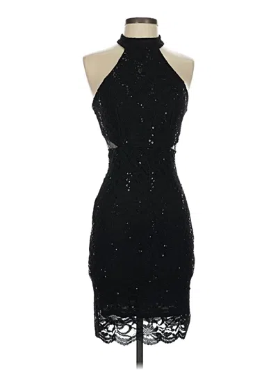 Pre-owned Unbranded Cocktail Dress In Black