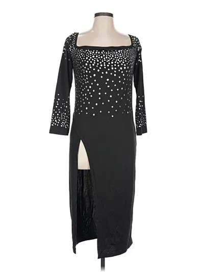 Pre-owned Unbranded Cocktail Dress In Black