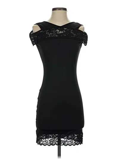 Pre-owned Unbranded Cocktail Dress In Black