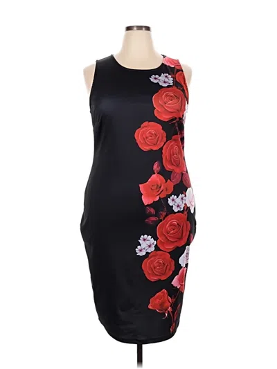 Pre-owned Unbranded Cocktail Dress In Black