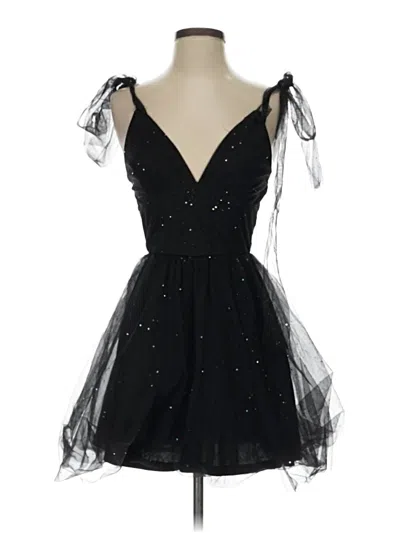 Pre-owned Unbranded Cocktail Dress In Black