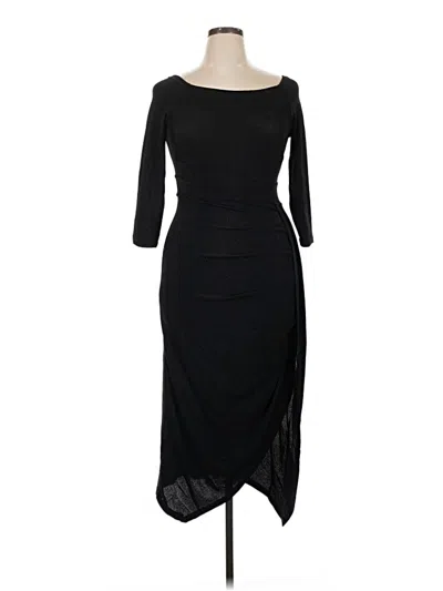 Pre-owned Unbranded Cocktail Dress In Black