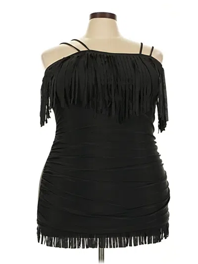 Pre-owned Unbranded Cocktail Dress In Black