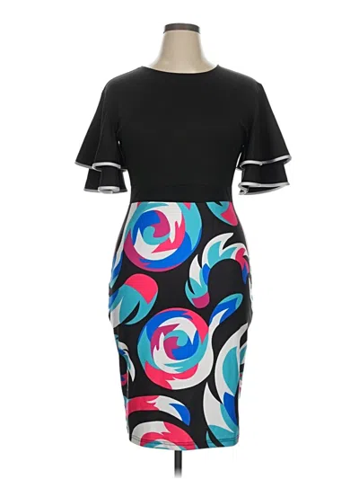 Pre-owned Unbranded Cocktail Dress In Black