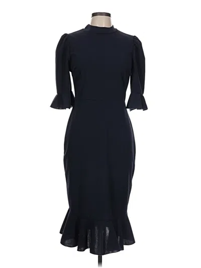 Pre-owned Unbranded Cocktail Dress In Black
