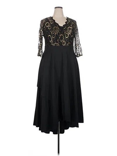Pre-owned Unbranded Cocktail Dress In Black