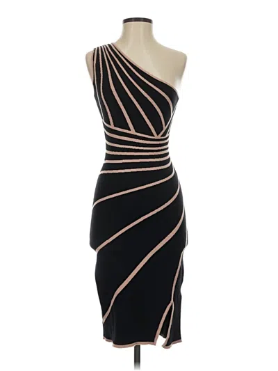 Pre-owned Unbranded Cocktail Dress In Black