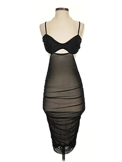 Pre-owned Unbranded Cocktail Dress In Black