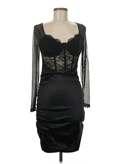 Pre-owned Unbranded Cocktail Dress In Black