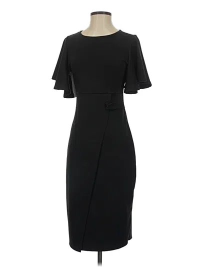 Pre-owned Unbranded Cocktail Dress In Black