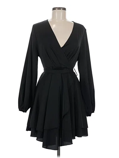 Pre-owned Unbranded Cocktail Dress In Black