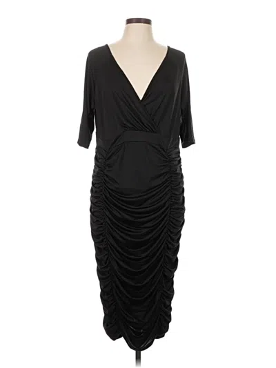Pre-owned Unbranded Cocktail Dress In Black