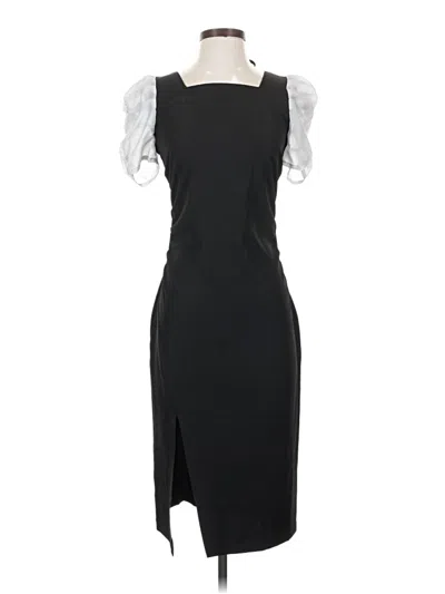 Pre-owned Unbranded Cocktail Dress In Black