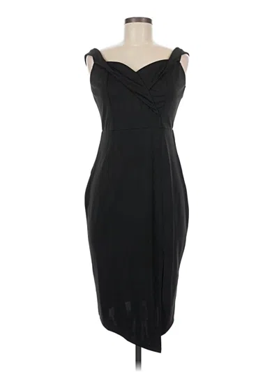 Pre-owned Unbranded Cocktail Dress In Black