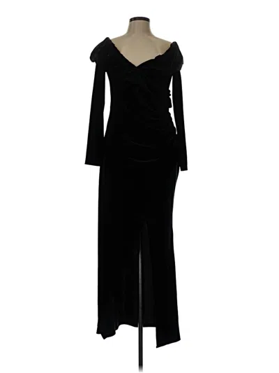 Pre-owned Unbranded Cocktail Dress In Black