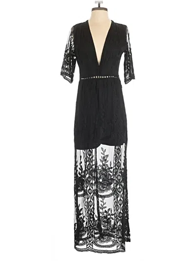 Pre-owned Unbranded Cocktail Dress In Black