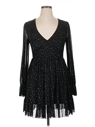 Pre-owned Unbranded Cocktail Dress In Black