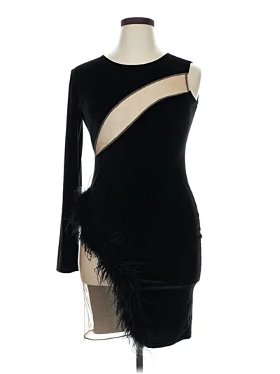 Pre-owned Unbranded Cocktail Dress In Black