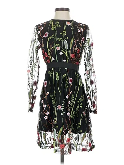 Pre-owned Unbranded Cocktail Dress In Black