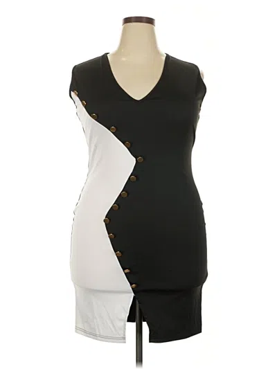Pre-owned Unbranded Cocktail Dress In Black