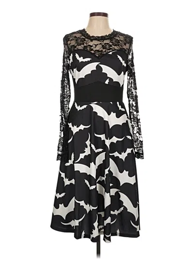 Pre-owned Unbranded Cocktail Dress In Black
