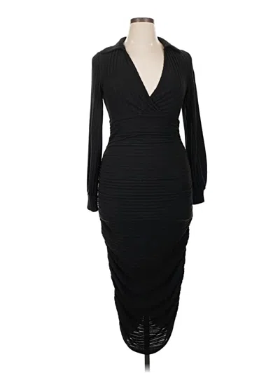 Pre-owned Unbranded Cocktail Dress In Black