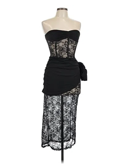 Pre-owned Unbranded Cocktail Dress In Black