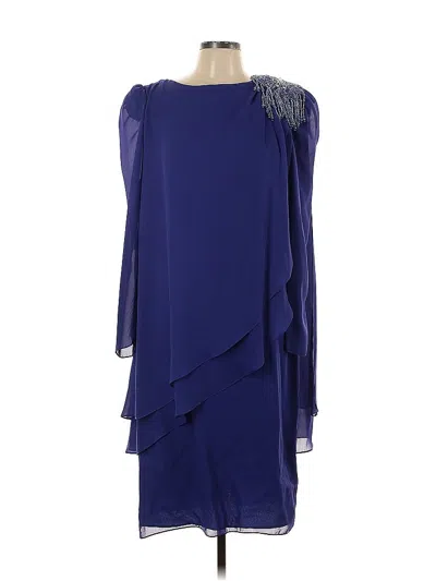 Pre-owned Unbranded Cocktail Dress In Blue