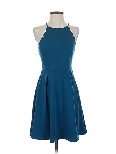 Pre-owned Unbranded Cocktail Dress In Blue