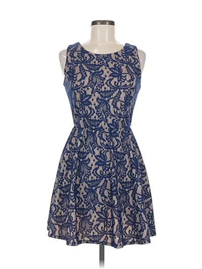 Pre-owned Unbranded Cocktail Dress In Blue