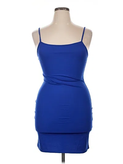 Pre-owned Unbranded Cocktail Dress In Blue