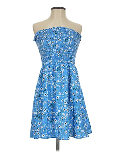 Pre-owned Unbranded Cocktail Dress In Blue
