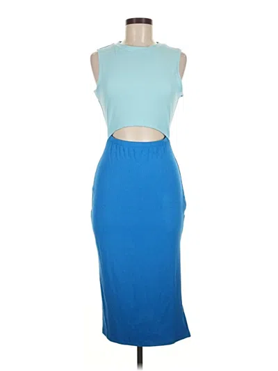 Pre-owned Unbranded Cocktail Dress In Blue