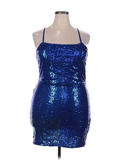 Pre-owned Unbranded Cocktail Dress In Blue