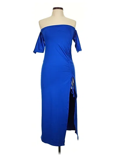Pre-owned Unbranded Cocktail Dress In Blue