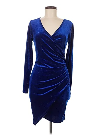 Pre-owned Unbranded Cocktail Dress In Blue