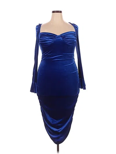 Pre-owned Unbranded Cocktail Dress In Blue