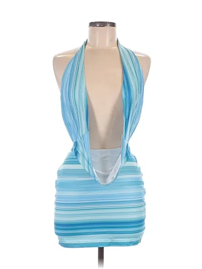 Pre-owned Unbranded Cocktail Dress In Blue