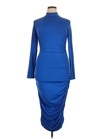 Pre-owned Unbranded Cocktail Dress In Blue