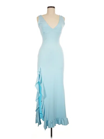 Pre-owned Unbranded Cocktail Dress In Blue