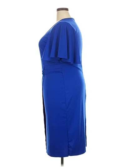 Pre-owned Unbranded Cocktail Dress In Blue
